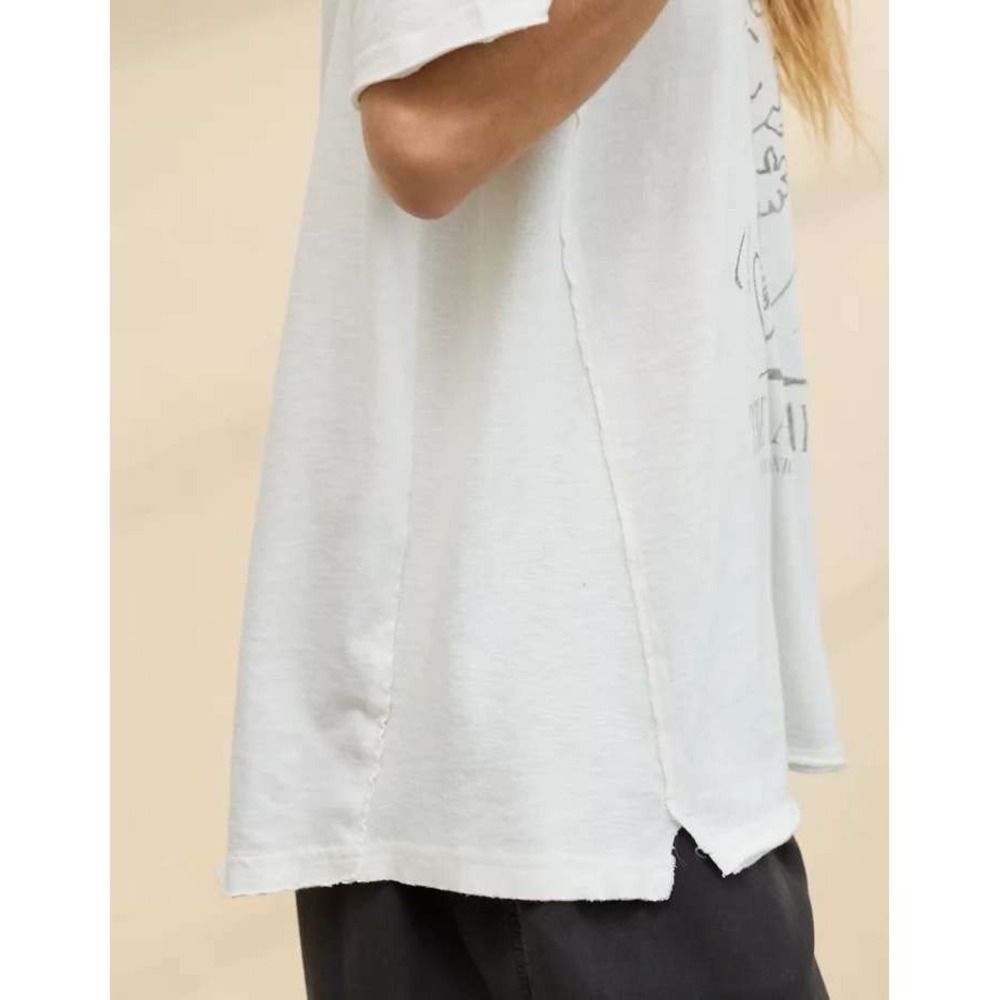 Aerie Peanuts Sally Brown Dance The Day Away Graphic Tee White XL NEW - Picture 7 of 8